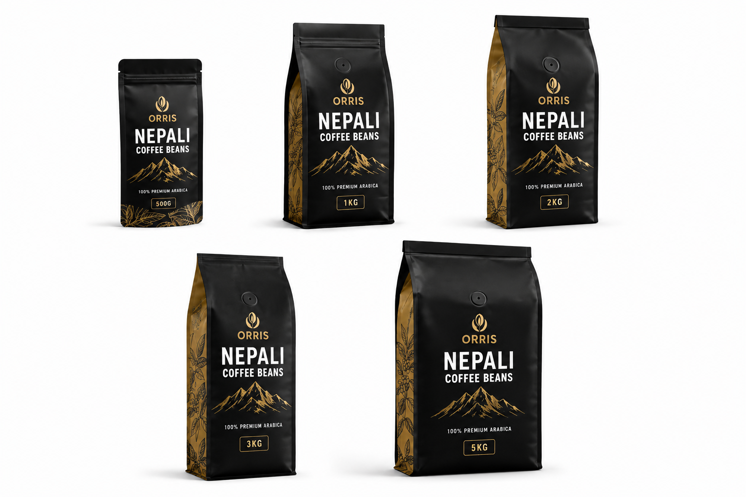 Coffee pack sizes